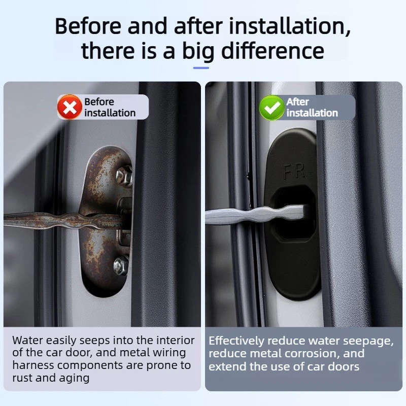 Car Door Hinge Limiter Protective Cover Door Stop Limiter Waterproof Cover for Toyota RAV4 XA60 2026 Auto Interior Accessories