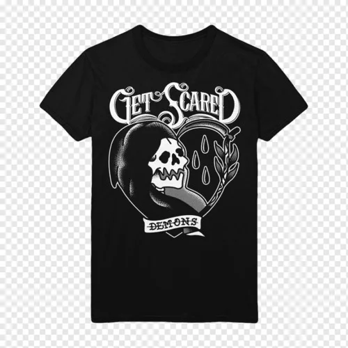 Get Scared Men T shirt Black