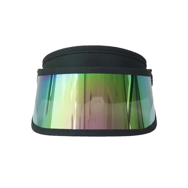 Colorful summer sun visor hat plastic uv protection PVC sun visor cap supplier scratch-resistant sun visors Anti-uv Hat