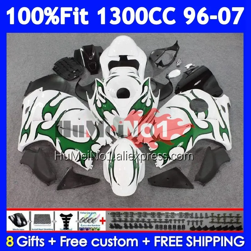 Fairing For SUZUKI Hayabusa GSXR-1300 GSXR 1300 CC 125No.227 GSXR1300 1996 1997 1998 1999 2000 2001 02 03 04 05 06 07 HOT green