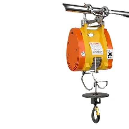 Electric 220V Household Remote Control Portable Hanging Hoist Hoister Air Conditioning Lifting Crane