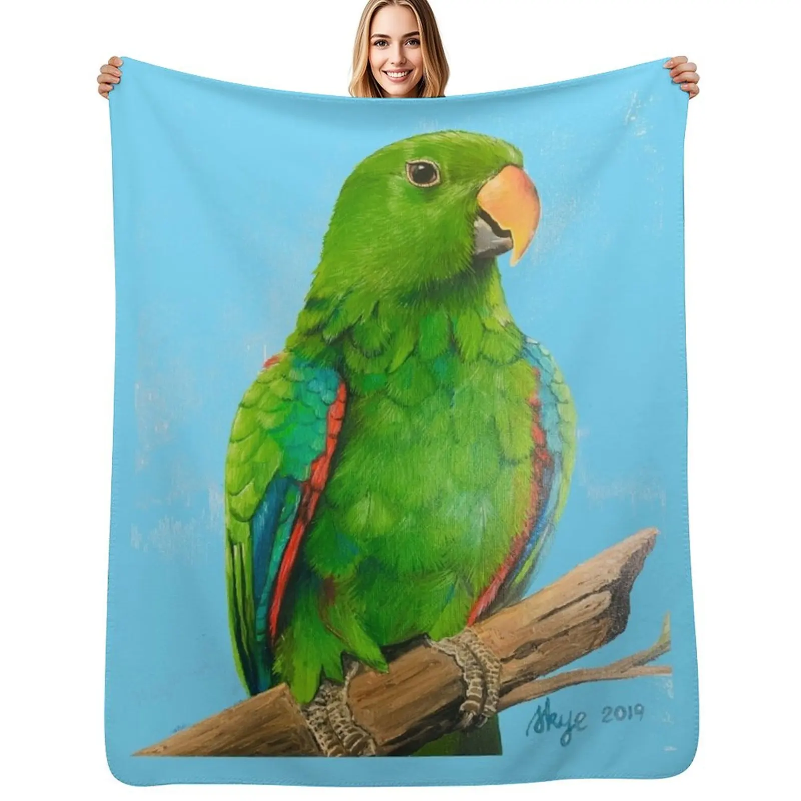 

Eclectus Throw Blanket Furrys cosplay anime Beach Luxury Brand Blankets