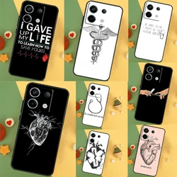 Doctor Nurse Medical Medicine Health Case For Xiaomi Redmi Note 9 10 11 12 13 Pro Plus 12S 11S 10S 9S Remdi 12 13 C 9C 10C Cover