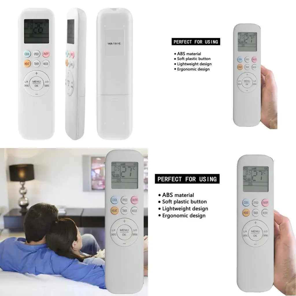 

31BA LCD Air Conditioner Remote Control Universal Replace for AUX YKR-T/011E Air Conditioning Controller Remote Control