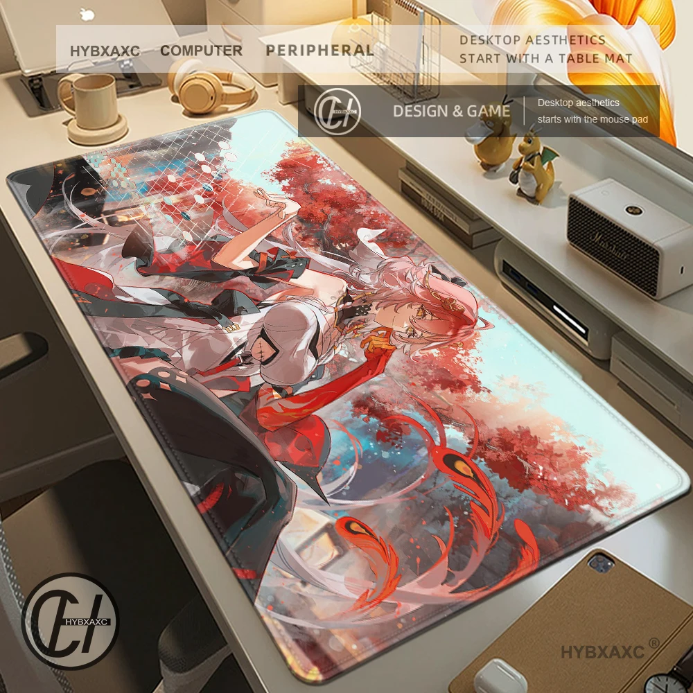 

Wuthering Waves Changli Anime Mouse Pad Computer Table Desk Mat Gaming Hoom Accessories Kawaii Gamer Comic Mousepad Pc Cushion