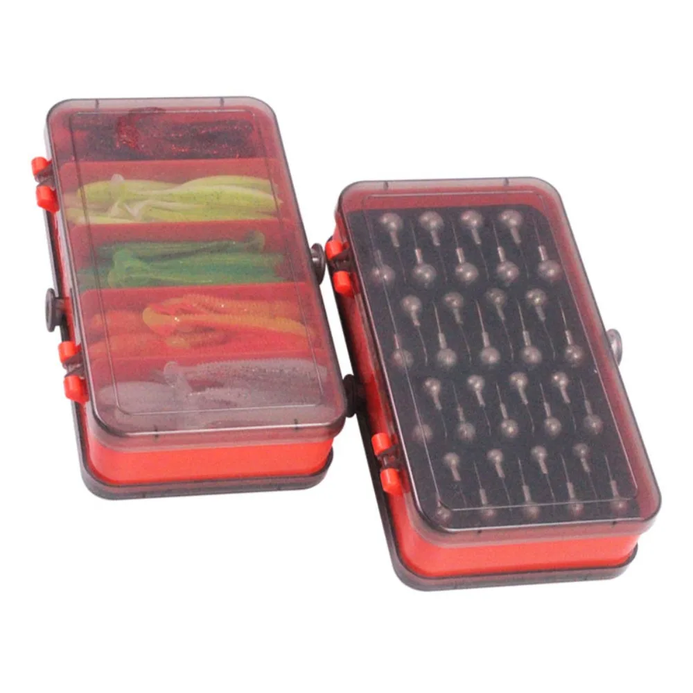 Double-sided Double Sided Fishing Tackle Box Multi Compartments Sturdy Construction Fishing Storage Boxes Sorting Convenient