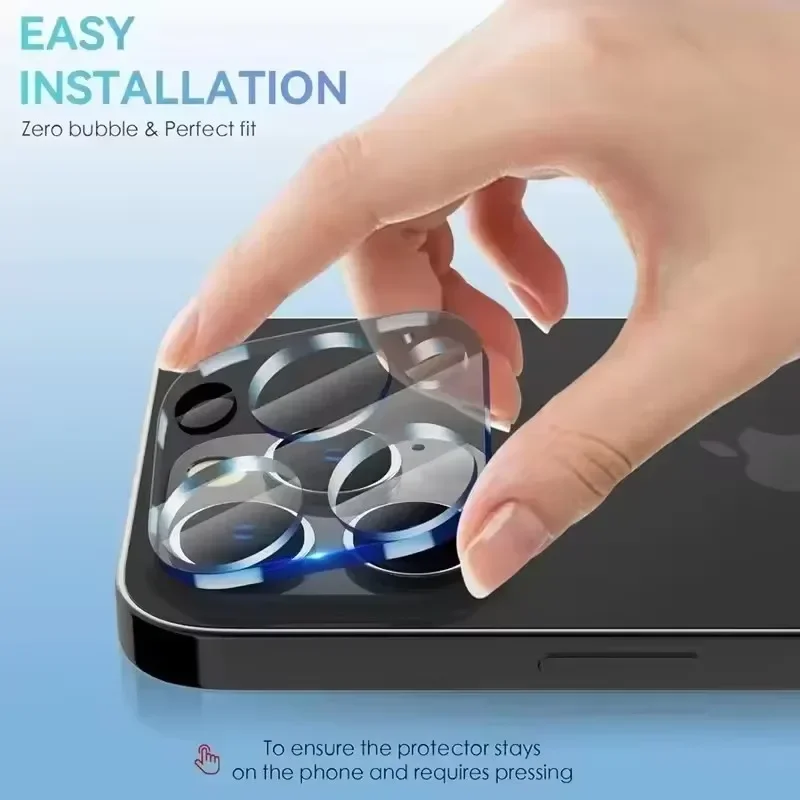 3Pcs Lens Protector Glass For iPhone 16 11 12 13 14 15 Pro Max Back Camera Protective Glass Film For IPhone 13 Mini 15 16 Plus