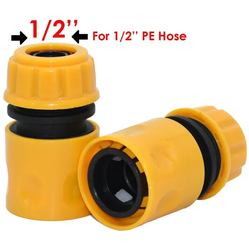 10pcs 3/4in 1/2in Hose Quick Connector Hose Coupling Joint Adapter Garden Watering Irrigation Hose Adapter