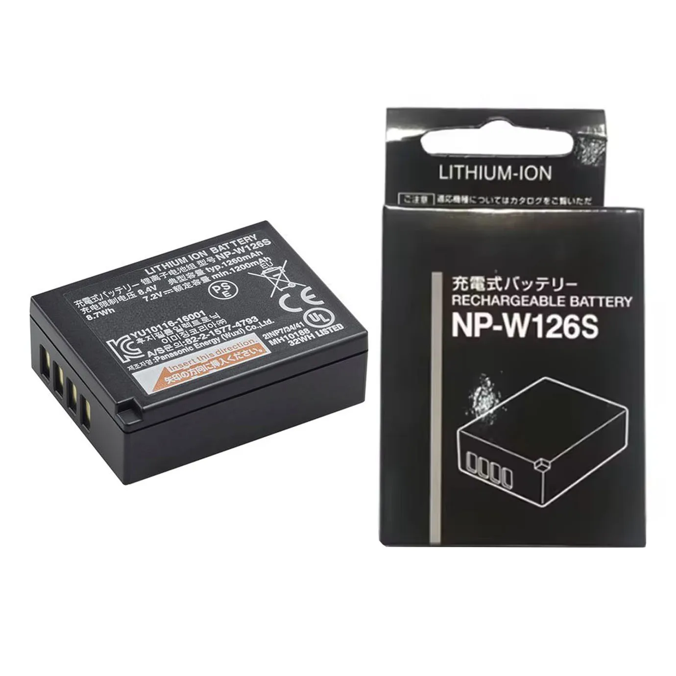 NP-W126S W126S 7.2V 1260mAh Camera Battery For Fuji X-H1 X-PRO3 X-PRO2 X-T3 X-T2 X-T30 X-T20 X-T200 X-E3 X-E2 X-A5 X-A3