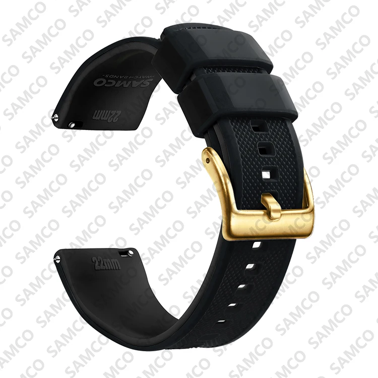 Premium Silikon Uhrenarmband Schnellverschluss Gummi Uhrenarmband 18mm 20mm 22mm Uhrenarmband Uhr Ersatzarmband