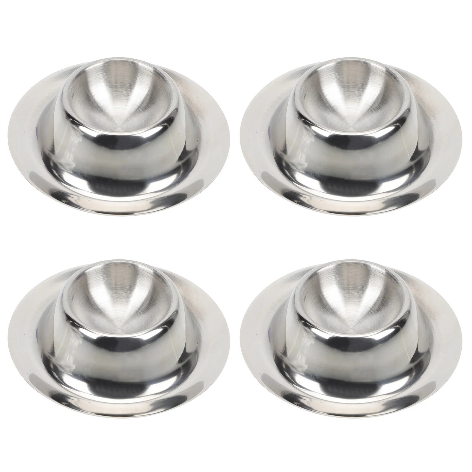 

4pcs Stainless Steel Egg Holder Cups Food Grade Easy to Clean Household Kitchen Utensils Multi-function Rack Egg Supply