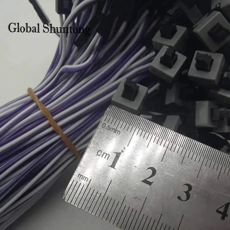 Reset Switch PC Power Supply I/O  Motherboard Cable and Button Switch Replace a Broken Power Switch /Cable on Desktop and PC20pc