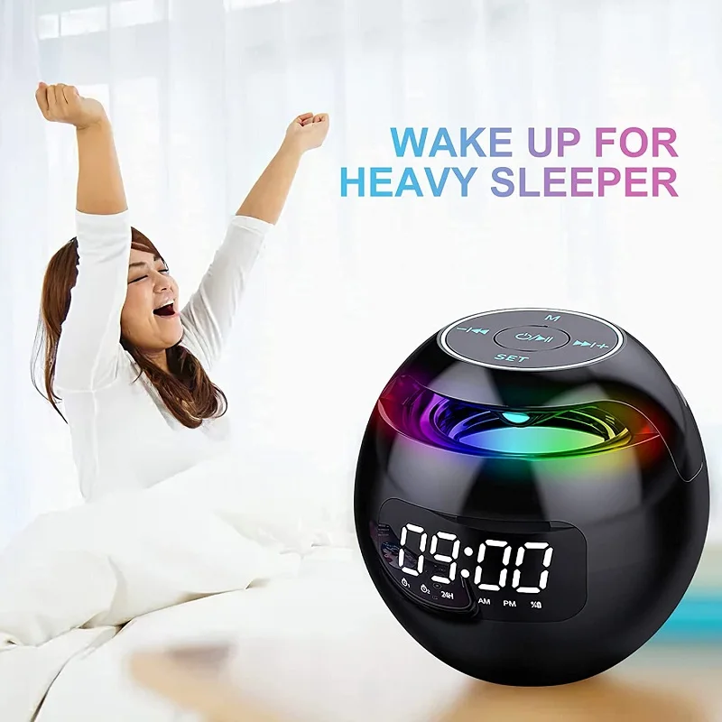 Caixa De Som altoparlante Bluetooth Radio FM Sound Box Dual Wecker Subwoofer chik-Player TF Karte Lautsprecher Wireless Mini Sound