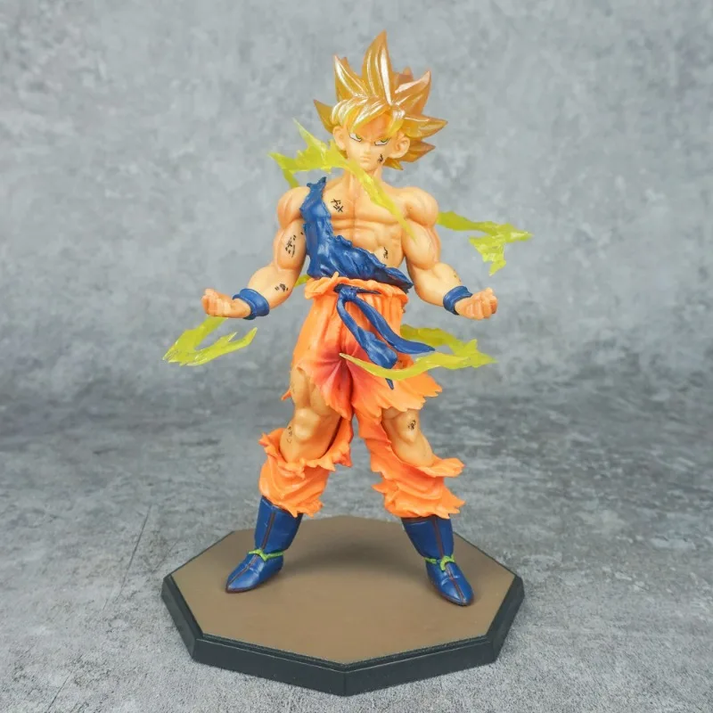 Figure Dragon Ball anime Son Goku action figure Super Saiyan Figurine ornamento da tavolo Collezione modello bambola giocattoli Regalo di compleanno