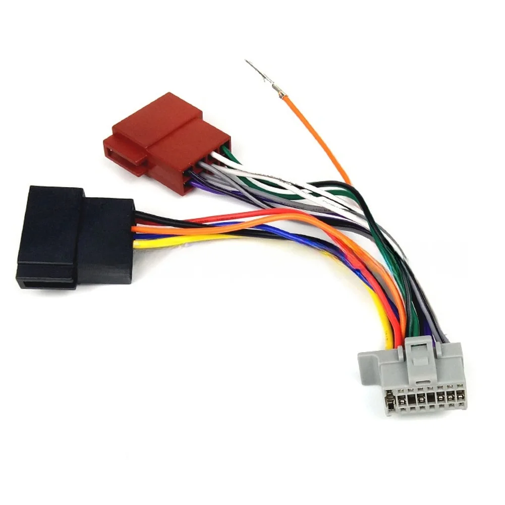 For ISO Standard 16 Pin Car Radio Harness Adapter Compatible With For ALPINE Audio Systems 12V Electrical Interface