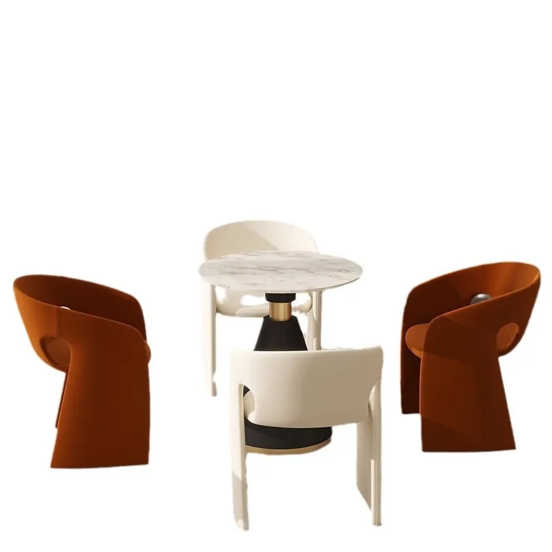 Reception leisure tables and chairs shopping mall cafe hotel rock slab coffee table