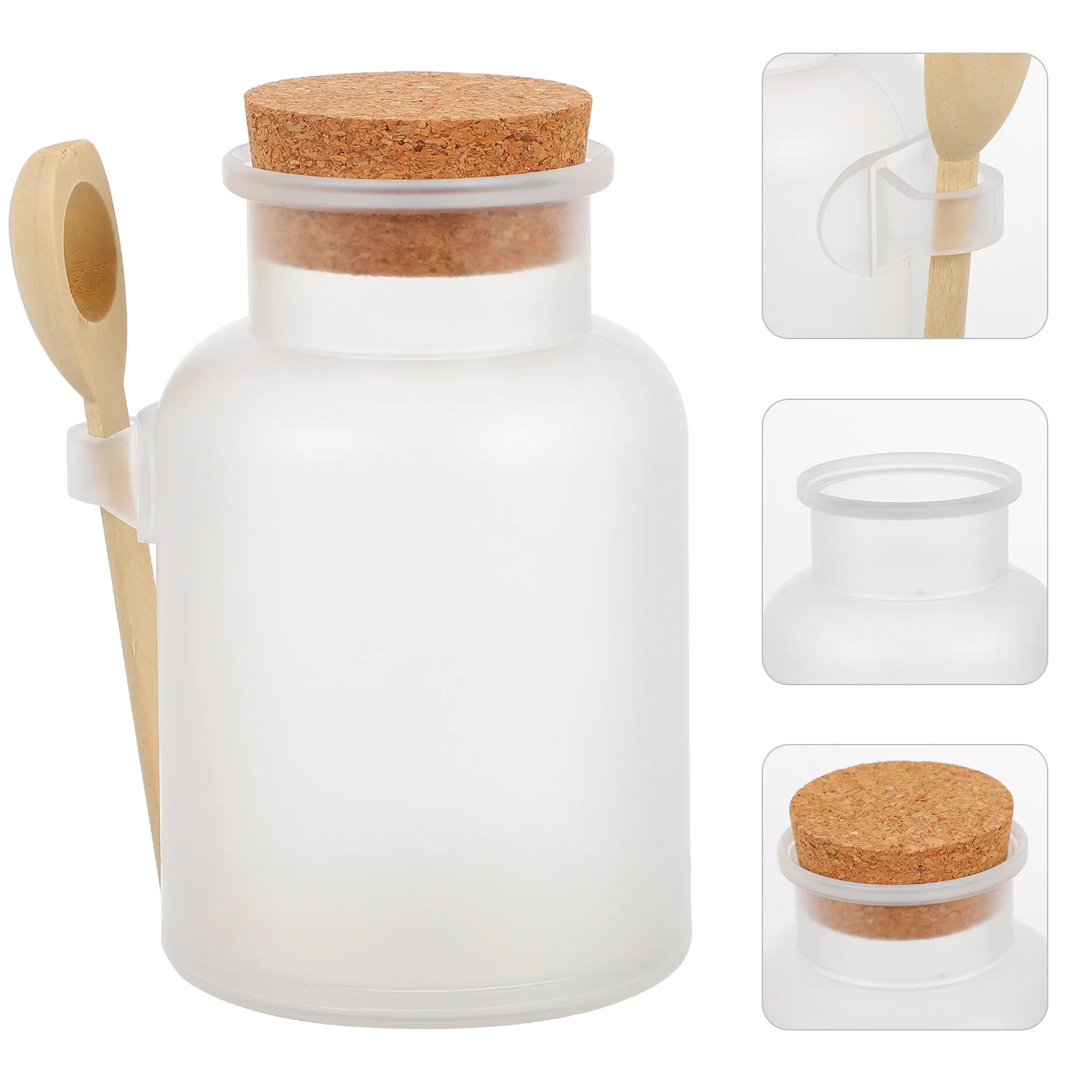 

1Pcs Empty Bottle Small Mask Powder Holder Bath Salt Container Leakproof Refillable Portable Sealed Storage Jar