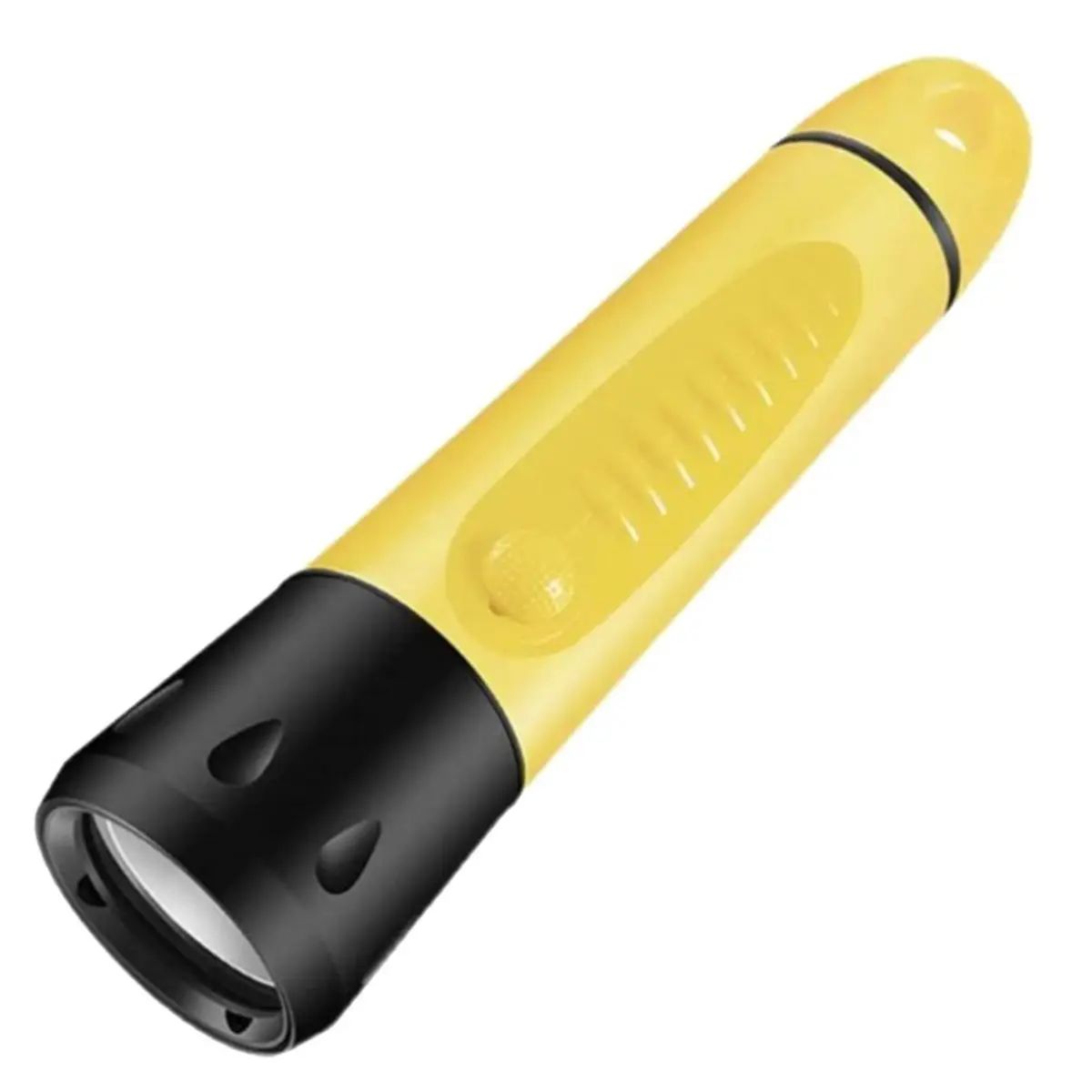 【TODAY-BUY】~@ IPX8 Waterproof Diving Flashlight Strong Light Focusing Long Can Be Used on Land and Water Night Fishing Light
