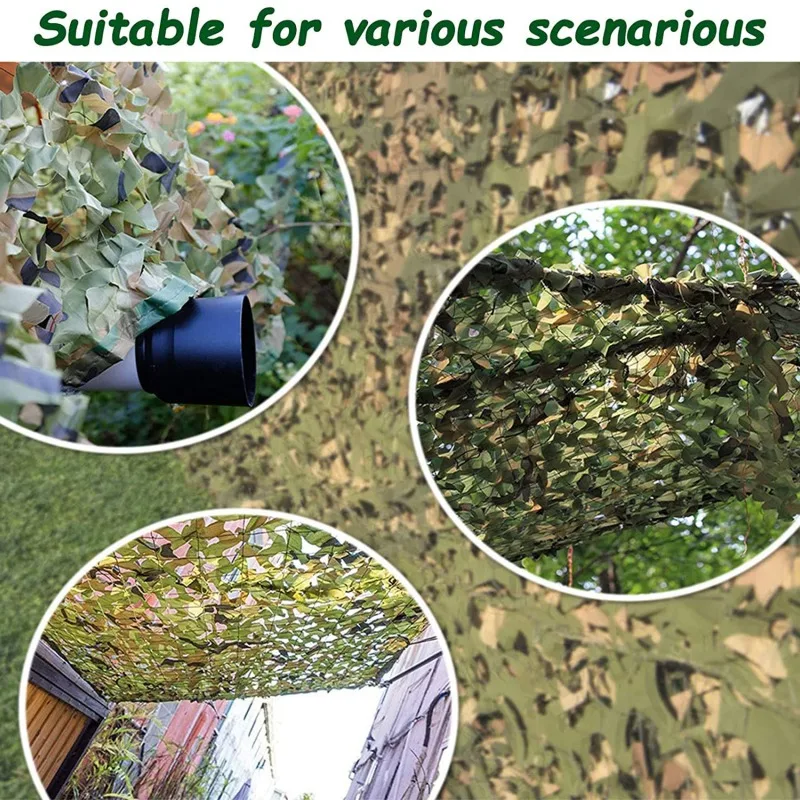 Auto-Zelt-Markise Schattennetz Schwarz Grün Blau Wald-Tarnnetz Jagd-Tarnnetz 2X2M 2X5M 3X3m 3X5M – Detail 6