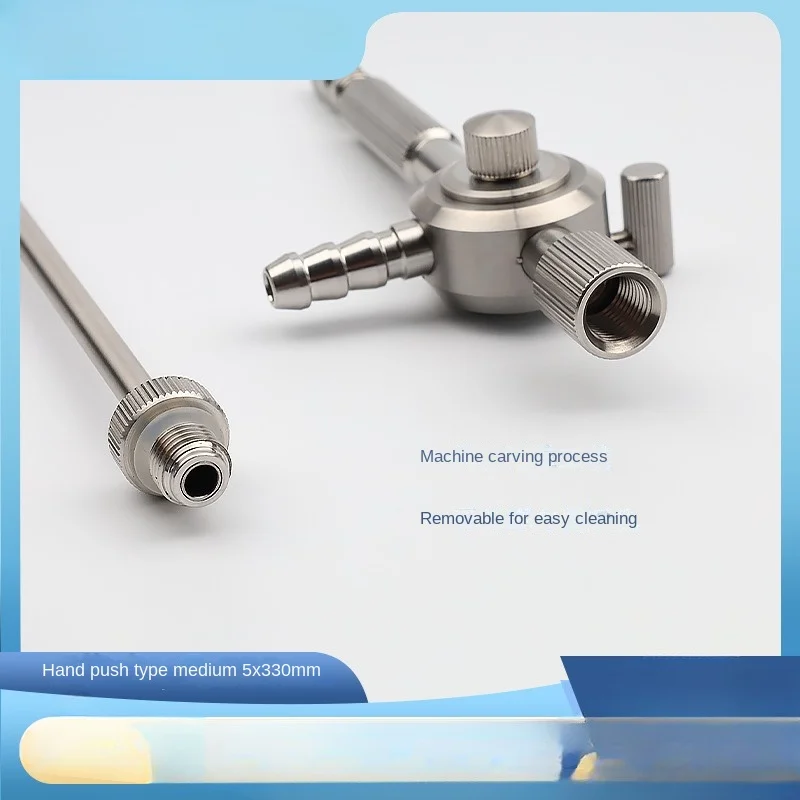 Laparoscopic suction tube, spring laparoscopic suction device, three-way irrigator press type