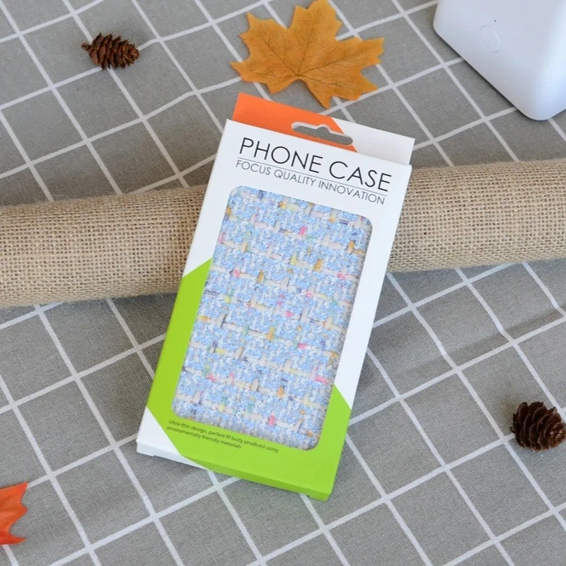 Kraft Paper Hanging Box for iPhone for Samsung Phone Case Leather Cover Tempered Glass Packaging Boxes Window Display a20