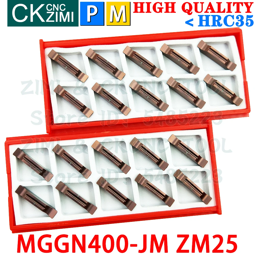 MGGN400-JM ZM25 MGGN 400 JM 4mm Carbide Inserts Cutting grooving Inserts Tools CNC Metal lathe Tools MGMN 400 For MGEHR MGEHL