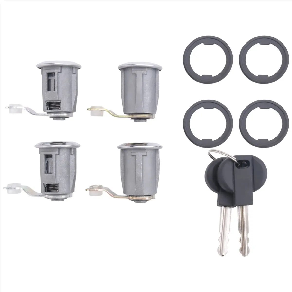 Super Sale 4Pcs Car Barrel Door Locks Keys Set 252522 9170.G3 for Peugeot Partner Citr0En Xsara 1996 - 2007