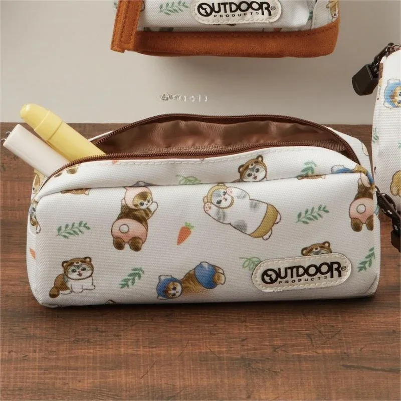 Mofusand Cute Student Pencil Bag Pencil Case Portable Creative Stationery Pouch Large Capacity Pen Storage Bag for School