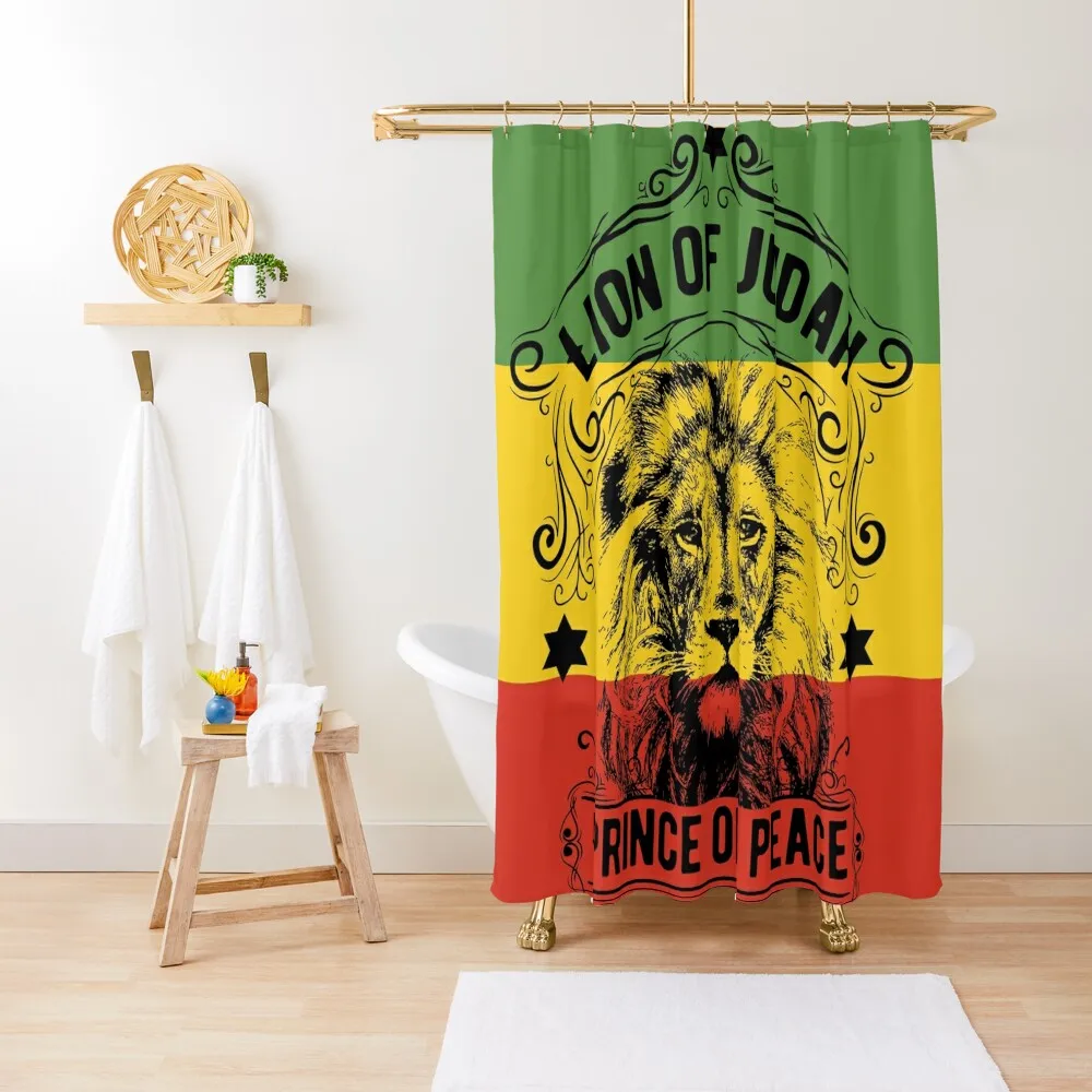 

Lion of Judah Prince of Peace Shower Curtain Waterproof Bath And Anti-Mold Luxury Bathroom Shower Bathroom Accessory Curtain