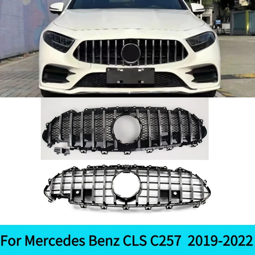 For Mercedes Benz CLS Class C257 perfect matching 2019-2022 Sedan CLS350 CLS450 CLS53 GT Style Front Bumper Grille decorative