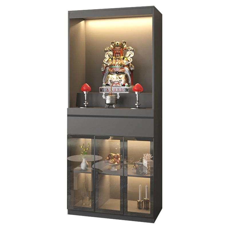 

Buddha niche for Taiwan household God of Wealth cabinet