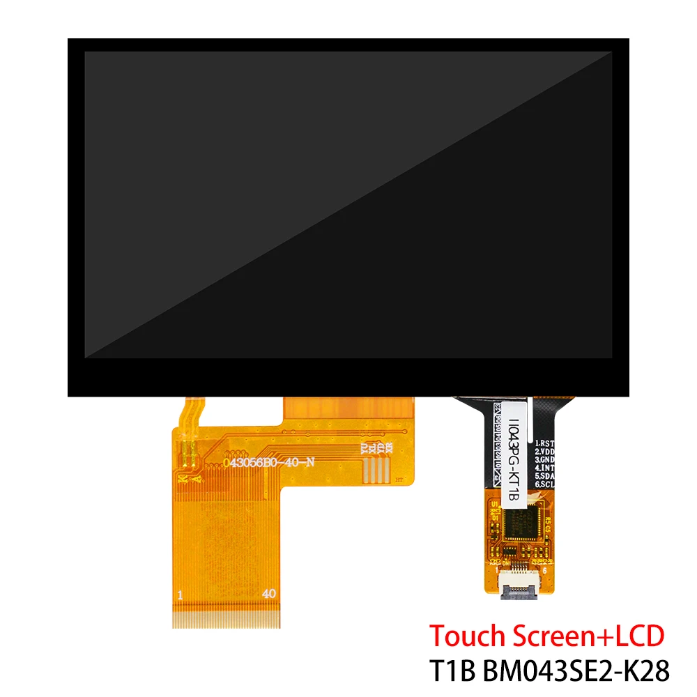 Tela LCD capacitiva/resistiva do painel de toque de 4,3 polegadas 480*270 LCD dispaly