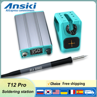 ANSIKI T12 Soldering station 75W Digital display Constant temperature For PCB Precision welding repair Tools