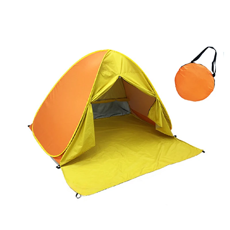 

Wholesale Easy Set up Portable Folding Rain Sun Protection Beach Umbrella Sunshade Sun Shelter Pop up Beach Tent with Carry Bag