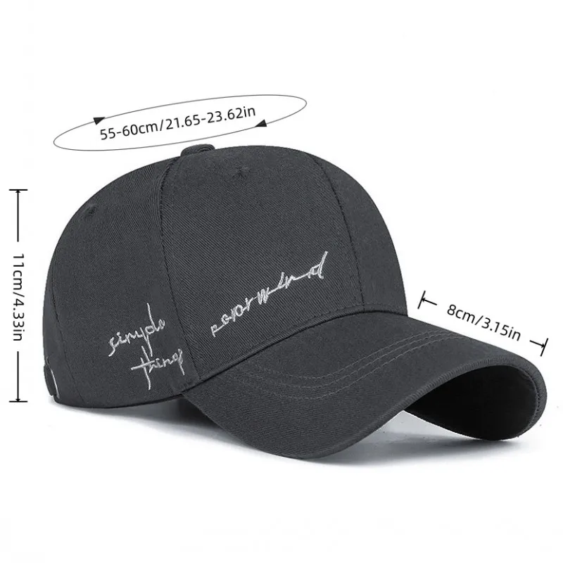 Trendy Four Seasons Versatile Alphabet Embroidered Hat Sports Fashion Street Student Baseball Hat