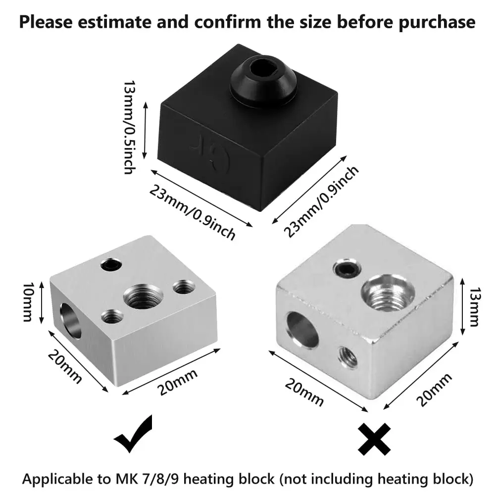 Offizielle Creality Ender 3/Ender 5 0,4-mm-Düsen mit Socken, für Ender 3 V2/Ender 3 Pro/Ender 3 Max/CR 10 Series 3D-Druckerteile – Detail 10