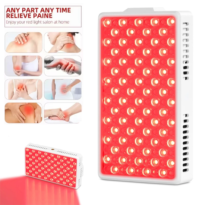 แผงไฟ LED บำบัดด้วยแสงสีแดง 660+850 นาโนเมตร รุ่นใหม่ สำหรับดูแลผิวหน้า ลดเลือนริ้วรอย บำรุงผิวสวย 144 หลอด LED อุปกรณ์บำบัดร่างกายด้วยแสง