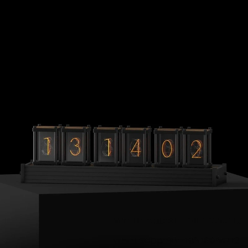 Light Pipe Clock DIY Kit LED Desktop Creative Ornament Gift