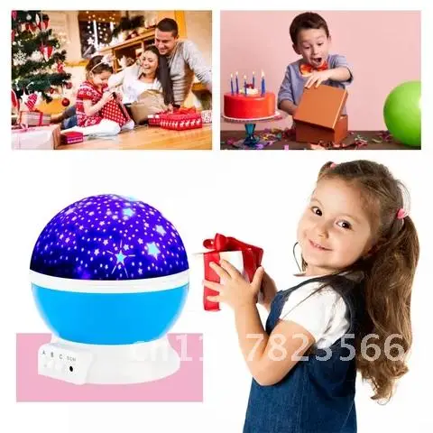 LED Starry Night Light Projector Star Master Light Moon Sky Rotating Romantic Projection Lamp for Children Baby Bedroom Gifts