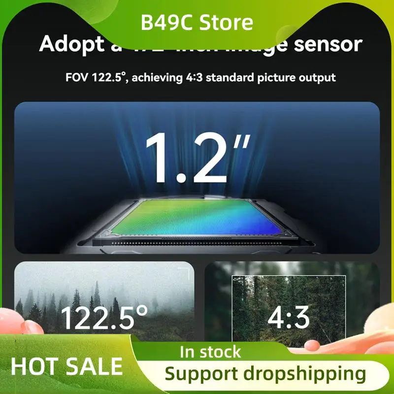 B49C For Caddx Farsight FPV Zoom Camera AI 8X Zoom Analog Camera FPV VTX Camera For FPV Drone Quadcopter