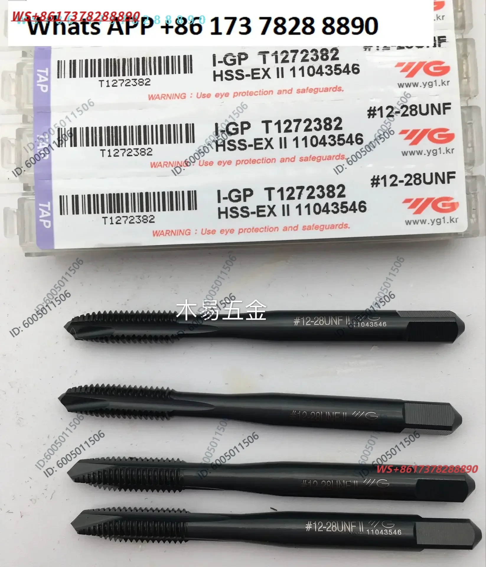 Genuine Korean YG American T1272 Top Tap Machine Attack 4-40 6-32 1/4 1/2 3/8 9/16