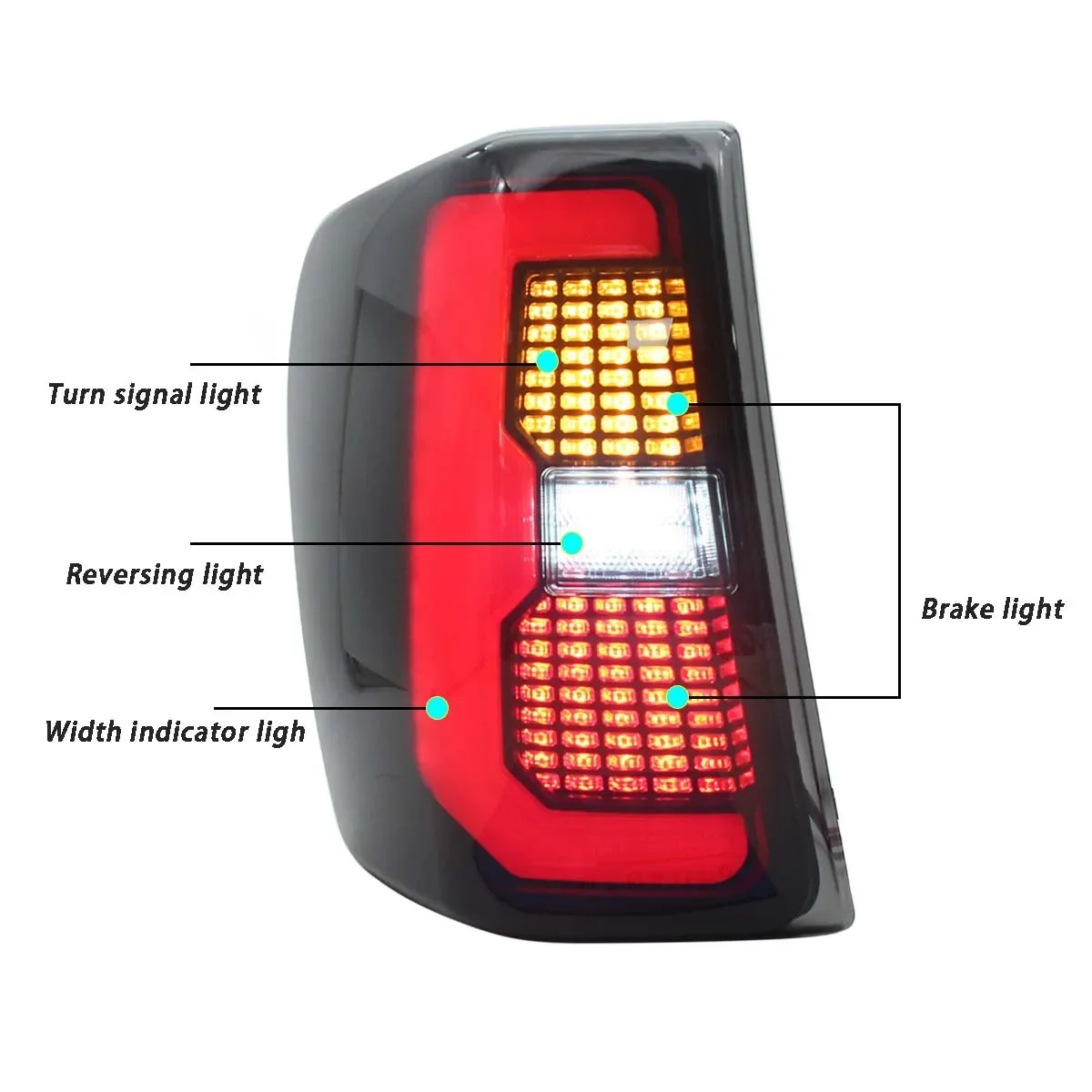 Rear Stop Brake Tail Light Turn signal lamp For Jeep Grand Cherokee 1999 2000 2001 2002 2003 2004