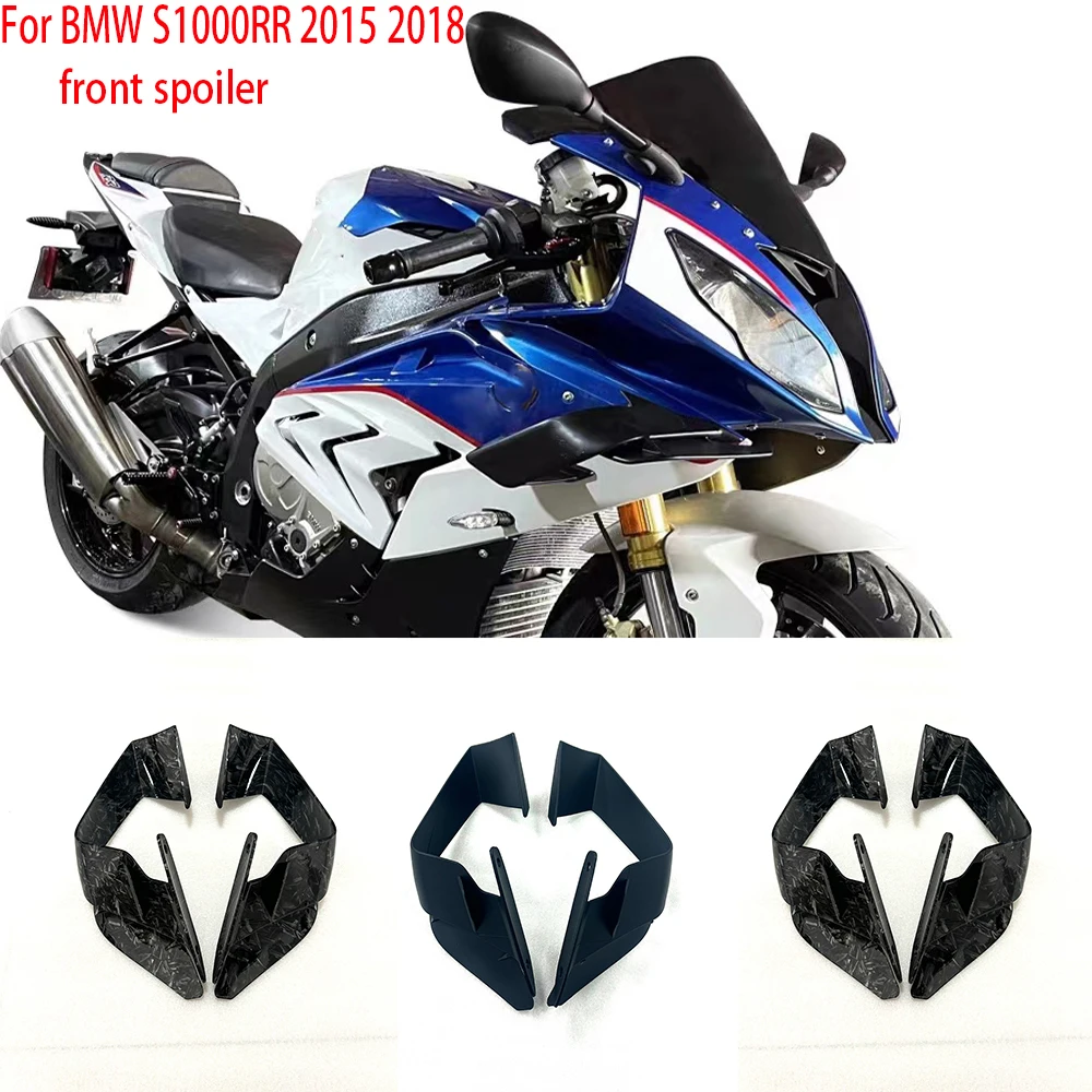 

S 1000RR 2015-2018 фиксированное крыло для BMW S1000RR S1000 RR 2015 2016 2017 2018 обтекатель крыло передний спойлер из АБС-пластика