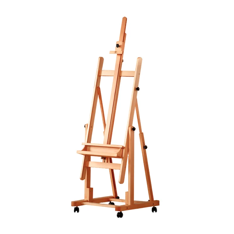 Folding Lifting Floor Easel Art Student Special Studio Set Wood Solid Wood TV Display Stand