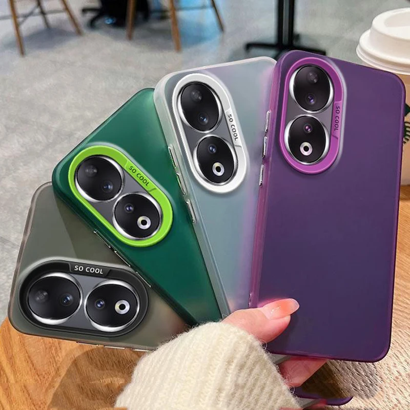 Para Honor X7B funda Honor 90 funda de teléfono inteligente Honor 90 lite 70 50 Pro SE funda Honor x5 Plus x7A funda mate de piel Aurora metálica