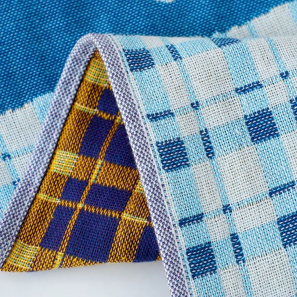 34*40cm Large Hand Towel Decorative 4 Layer Cotton Gauze Pure Cotton Dish Cloth Cartoon Quick Dry Tea Towel for Home Restaurant