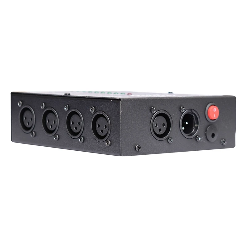LICE-DMX512 Spillter 8 พอร์ตช่องแยก 3Pin Optical Istribution Amplifier สําหรับ DJ Disco DMX Stage Lighting