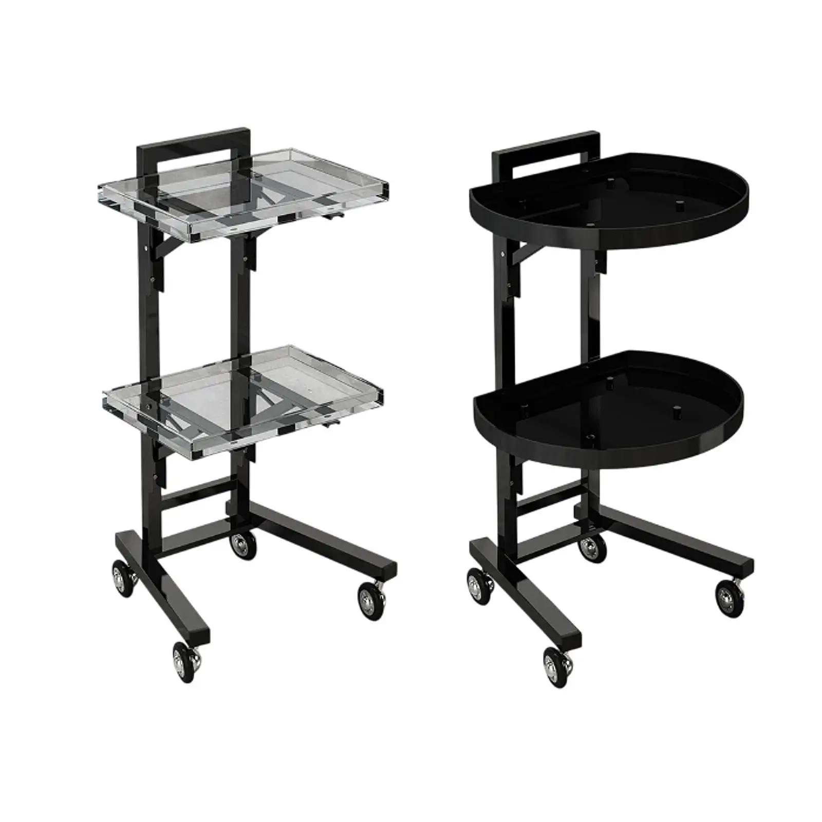 Rolling Salon Tray Cart Organizer Barber Service Cart Storage Stand Barbershop Trolley for Salons Hairdresser Studios SPA Barber