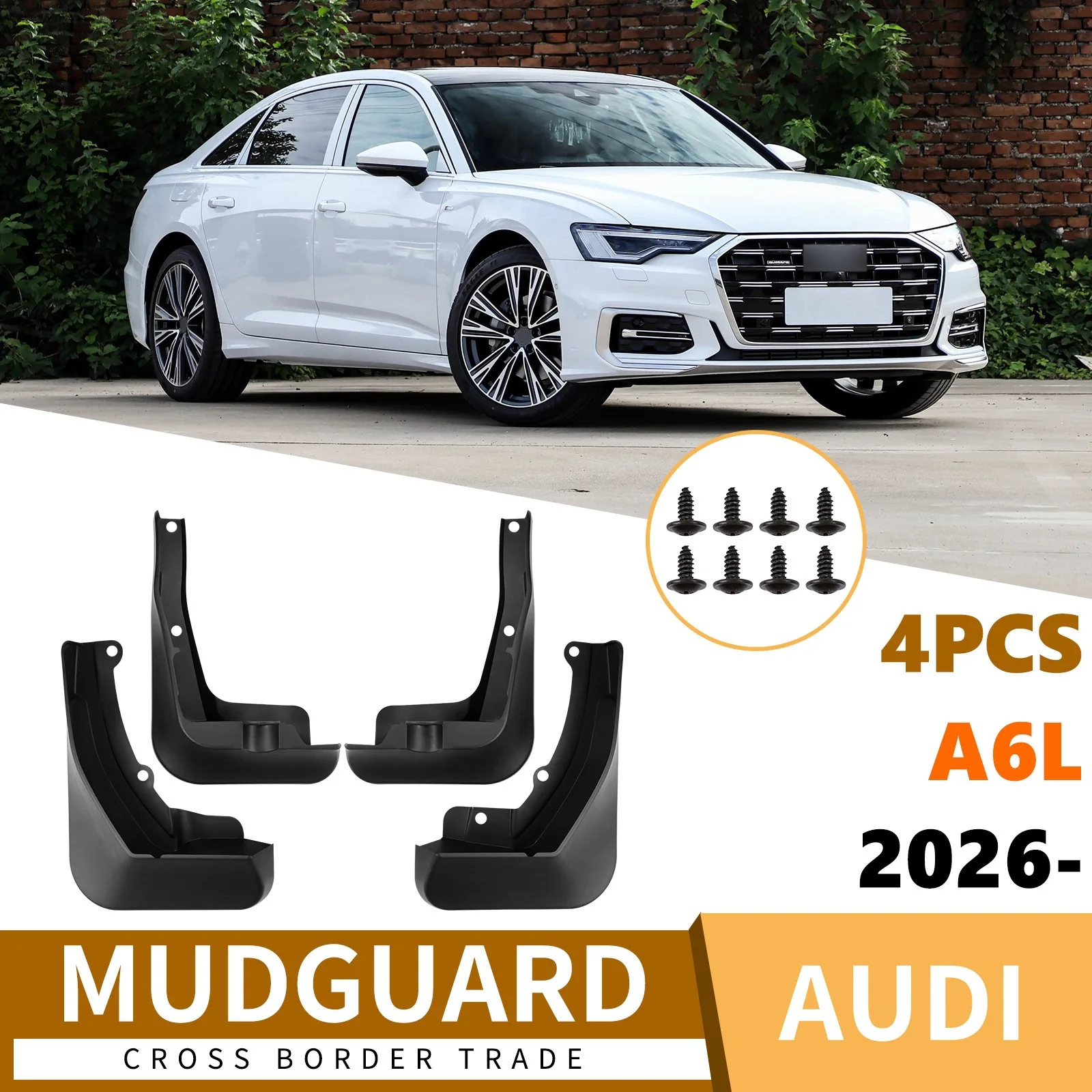 For 2026 Audi A6L Mud Flaps Splash Guards