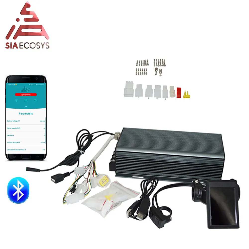 Комплект контроллеров двигателя Sabvoton 72100 72150 72200 SVMC series PAS с H6 TFT дисплеем и bluetooth адаптером